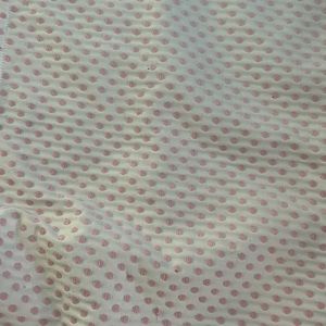 Pottery Barn lined polka dot curtains